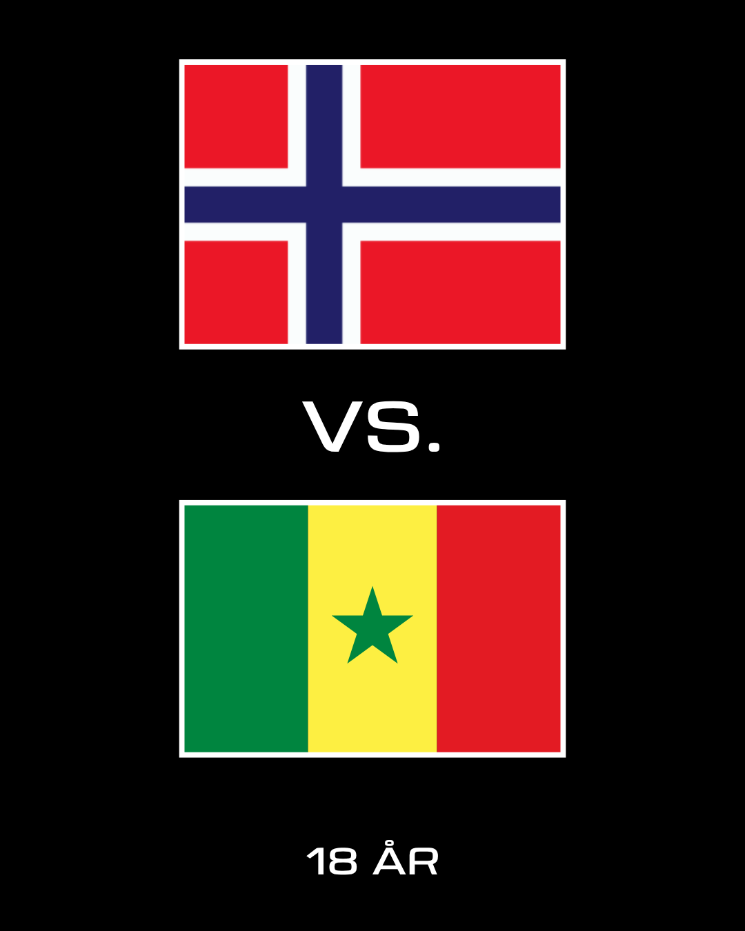 Fotball VM | Norge-Senegal inkl. Frankrike-Irak | Dørene åpner 22:00 | 18 års aldersgrense