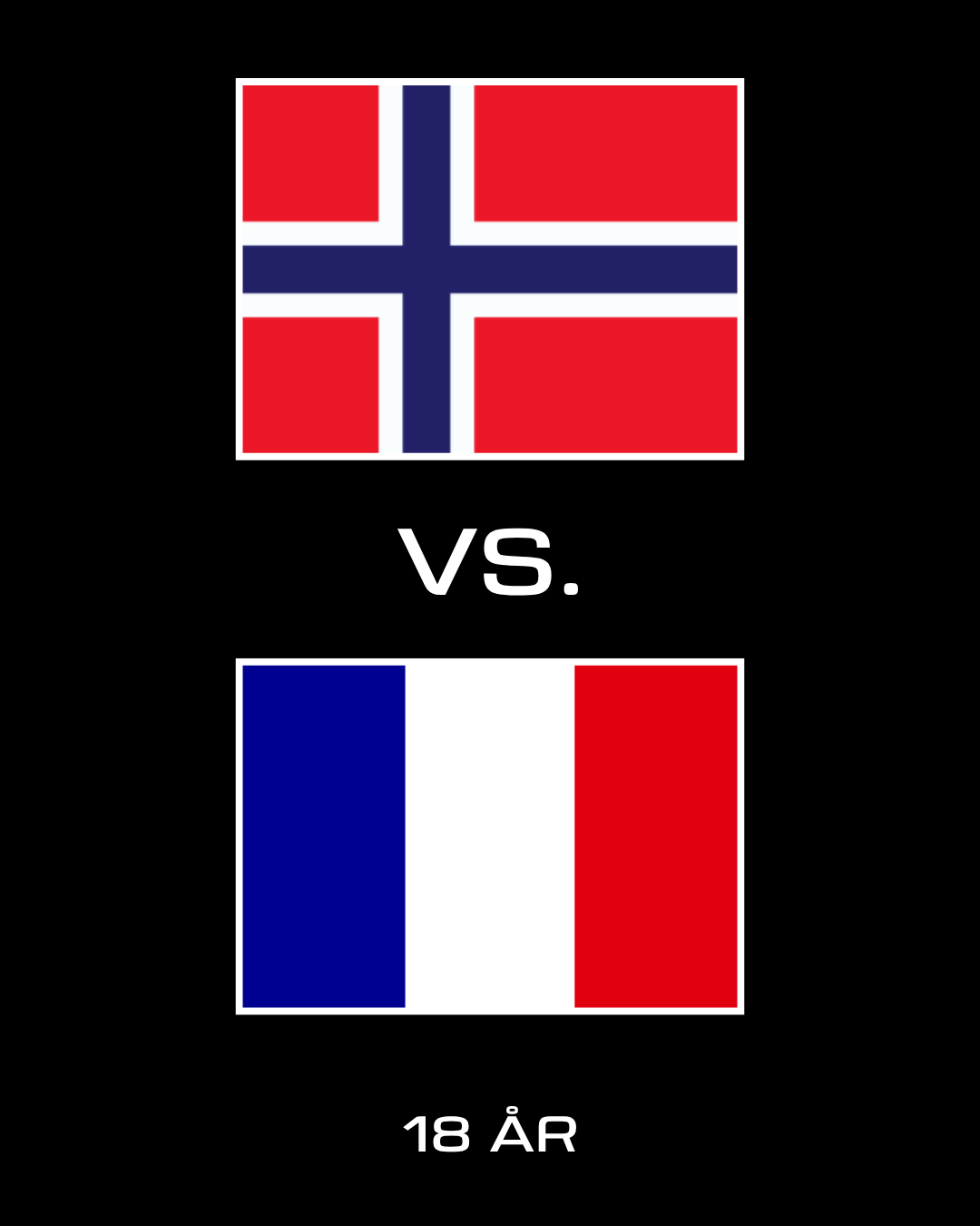 Fotball-VM 2026 Norge vs Frankrike | 18 års aldersgrense