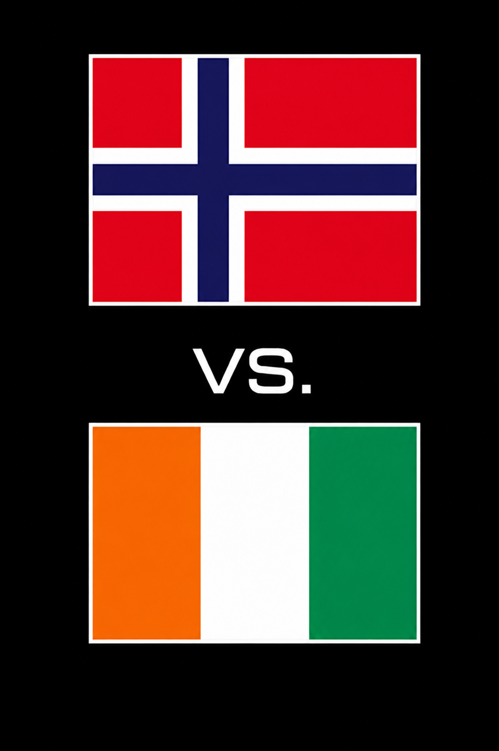Fotball-VM 16. delsfinale Norge vs. Elfenbenskysten. Tillatt for alle. Dørene åpner 17.30