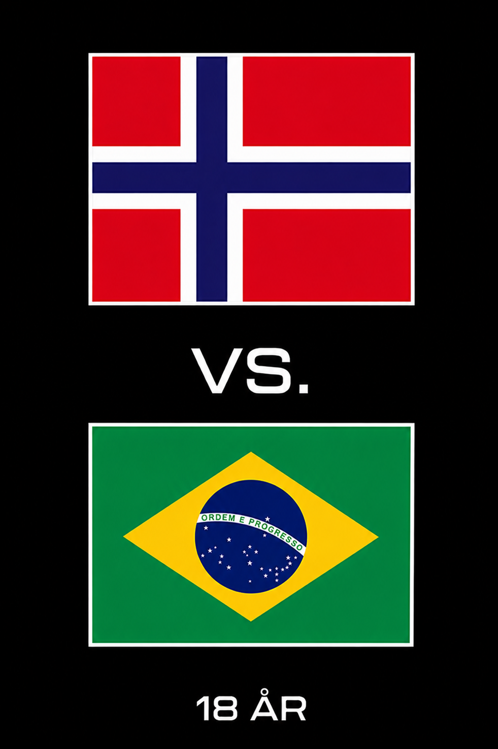 Fotball - VM | Åttedelsfinale NORGE - BRASIL 18 års aldersgrense| Dørene åpner 20.30