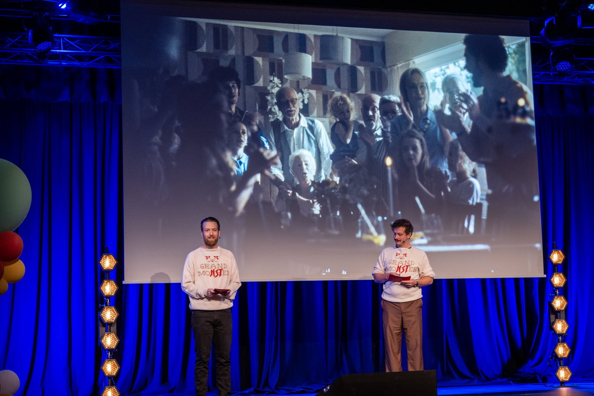 GRANDMONSTER under pitchen på Nordic Co-Production Market. Foto: Grethe Nygaard